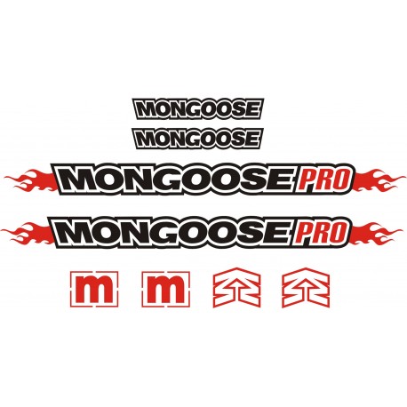 MONGOOSE  naklejki zastępcze na rower damski, męski, gravel, górski, mtb, szosowy, trekkingowy, miejski - YESS Naklejki