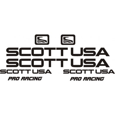 SCOTT USA naklejki zastępcze na rower damski, rower męski, gravel, górski, mtb, szosowy, trekkingowy, miejski - YESS Naklejki