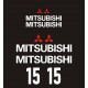 MITSUBISHI FD 15 FD15 naklejki na wózek widłowy - YESS Naklejki