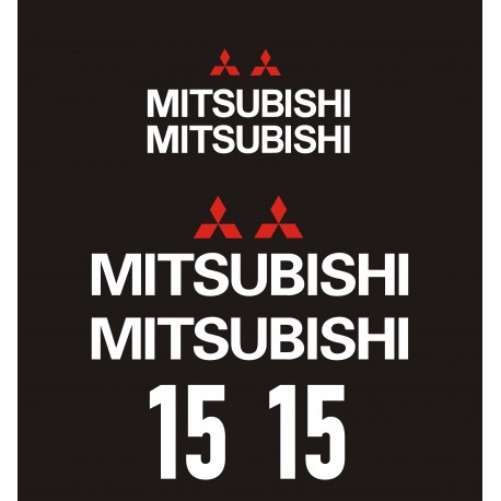 MITSUBISHI FD 15 FD15 naklejki na wózek widłowy - YESS Naklejki