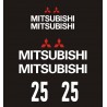 MITSUBISHI FD 25 FD25  naklejki na wózek widłowy - YESS Naklejki