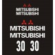 MITSUBISHI FD 30 FD30  naklejki na wózek widłowy - YESS Naklejki