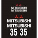 MITSUBISHI FD 35 FD35  naklejki na wózek widłowy - YESS Naklejki