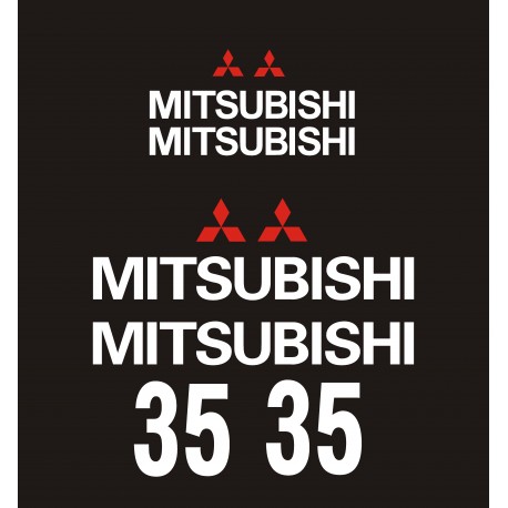 MITSUBISHI FD 35 FD35  naklejki na wózek widłowy - YESS Naklejki