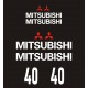 MITSUBISHI FD 40 FD40  naklejki na wózek widłowy - YESS Naklejki