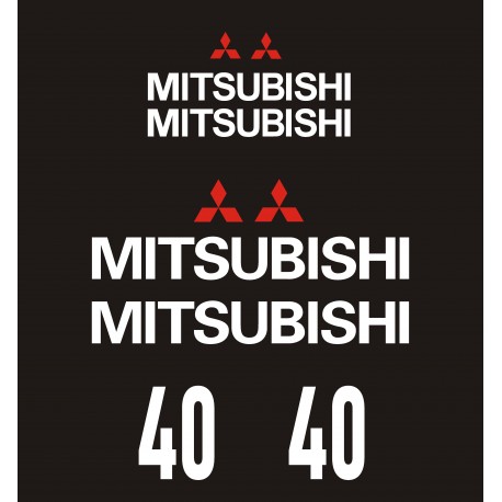 MITSUBISHI FD 40 FD40  naklejki na wózek widłowy - YESS Naklejki