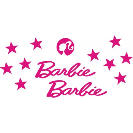 Barbie naklejki na rower kask hulajnoge