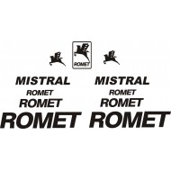 ROMET  MISTRAL naklejki zastępcze na rower damski, męski, gravel, górski, mtb, szosowy, trekkingowy, miejski - YESS Naklejki