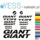 GIANT  TCR   naklejki zastępcze na rower damski, męski, gravel, górski, mtb, szosowy, trekkingowy, miejski - YESS Naklejki