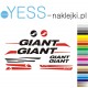 GIANT XTC  naklejki zastępcze na rower damski, męski, gravel, górski, mtb, szosowy, trekkingowy, miejski - YESS Naklejki