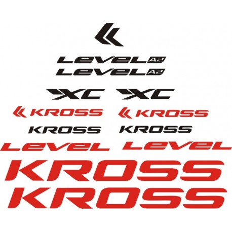 KROSS LEVEL A2 naklejki zastępcze na rower górski mtb,rower szosowy,rower trekkingowy,rower miejski,rower damski,rower męski