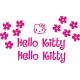 Hello Kitty naklejki na kask na rower dziecięcy dla dziewczynki  - YESS Naklejki
