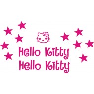 Hello Kitty naklejki na kask na rower dziecięcy  dla dziewczynki  - YESS Naklejki
