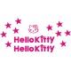 Hello Kitty naklejki na kask na rower dziecięcy  dla dziewczynki  - YESS Naklejki