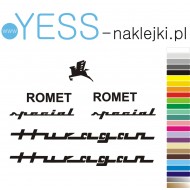 HURAGAN ROMET SPECIAL naklejki zastępcze na rower damski, męski, górski, mtb, szosowy, trekkingowy, miejski - YESS Naklejki