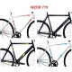 PEUGEOT  naklejki zastępcze na rower damski, męski, gravel, górski, mtb, szosowy, trekkingowy, miejski - YESS Naklejki