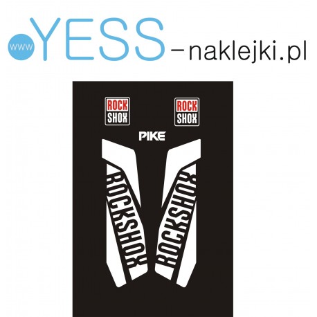 PIKE ROCK SHOX naklejki zamienniki na amortyzator widelec  YESS Naklejki