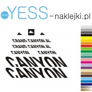 CANYON GRAND AL naklejki zastępcze na rower damski, męski, gravel, górski, mtb, szosowy, trekkingowy, miejski - YESS Naklejki