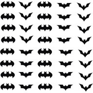 Nietoperze Batman Marvel naklejki na kask na rower dziecięcy dla chłopca - YESS Naklejki