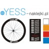  DT SWISS  8szt + 2szt  tuningowe naklejki rower koła obręcz 26’ 27’ 28’ 29’ - YESS Naklejki