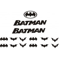 Nietoperze Batman Marvel naklejki na kask na rower dziecięcy dla chłopca - YESS Naklejki