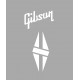 GIBSON Gitara  Diamond Hatch Custom Headstock Decal,  szablon do malowania naklejki na gitatę GIBSON - YESS Naklejki