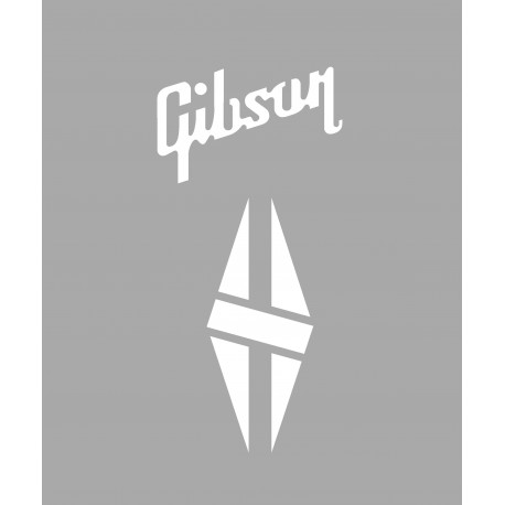 GIBSON Gitara  Diamond Hatch Custom Headstock Decal,  szablon do malowania naklejki na gitatę GIBSON - YESS Naklejki
