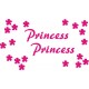 Princess naklejki na kask na rower dziecięcy  rower dla dziewczynki  - YESS Naklejki