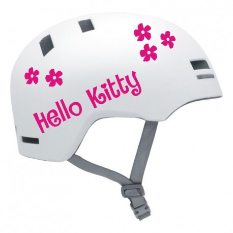 Hello Kitty naklejki na kask na rower dziecięcy dla dziewczynki  - YESS Naklejki