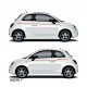 Fiat 500 Abarth Naklejki TUNINGOWE  Pasy boczne Tuning NR 1 YESS Naklejki