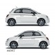 Fiat 500 Abarth Naklejki TUNINGOWE  Pasy boczne Tuning NR 2 YESS Naklejki