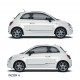 Fiat 500 Abarth Naklejki TUNINGOWE  Pasy boczne Tuning NR 4 YESS Naklejki
