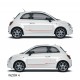 Fiat 500 Abarth Naklejki TUNINGOWE  Pasy boczne Tuning NR 4 YESS Naklejki