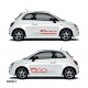 Fiat 500 Abarth Naklejki TUNINGOWE  Pasy boczne Tuning NR 5 YESS Naklejki