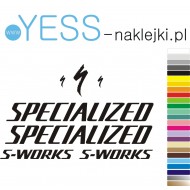 SPECIALIZED S-WORKS naklejki zastępcze na rower damskIi, męski, gravel, górski, mtb, szosowy, trekkingowy,  - YESS NaklejkI