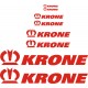 KRONE zestaw 8szt naklejka naczepa tir wywrotka  YESS Naklejki