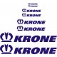 KRONE zestaw 8szt naklejka naczepa tir wywrotka  YESS Naklejki