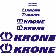 KRONE zestaw 8szt naklejka naczepa tir wywrotka  YESS Naklejki