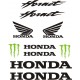 HONDA HORNET naklejki tuningowe na motocykl YESS Naklejki