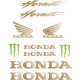 HONDA HORNET naklejki tuningowe na motocykl YESS Naklejki