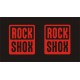 ROCK SHOX naklejki zamienniki na amortyzator widelec  YESS Naklejki