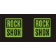 ROCK SHOX naklejki zamienniki na amortyzator widelec  YESS Naklejki