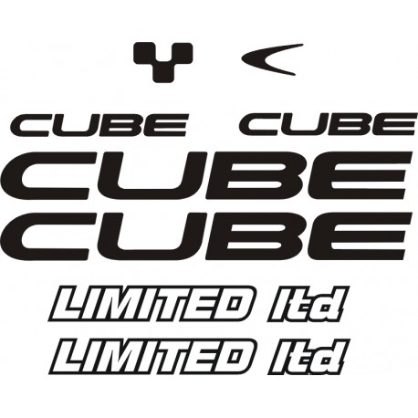 CUBE  LIMITED naklejki zastępcze na rower górski mtb szosowy trekkingowy gravel miejski elektryczny damski męski