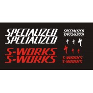 SPECIALIZED S-WORKS naklejki zastępcze na rower damski, męski, gravel, górski, mtb, szosowy, trekkingowy - YESS Naklejki