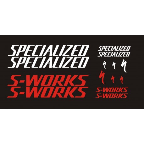 SPECIALIZED S-WORKS naklejki zastępcze na rower damski, męski, gravel, górski, mtb, szosowy, trekkingowy - YESS Naklejki