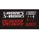 SPECIALIZED S-WORKS naklejki zastępcze na rower damski, męski, gravel, górski, mtb, szosowy, trekkingowy - YESS Naklejki