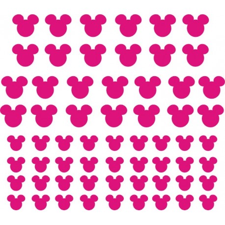 62szt MICKEY MOUSE Myszka Miki naklejki na kask na rower dziecięcy dla dziewczynki - YESS Naklejki