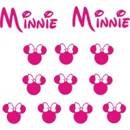 MICKEY MOUSE Myszka naklejki na kask na rower dziecięcy dla dziewczynki - YESS Naklejki