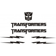 Transformers  Marvel naklejki na kask na rower dziecięcy dla chłopca - YESS Naklejki