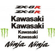 KAWASAKI NINJA ZX-6R naklejki tuningowe na motocykl   YESS Naklejki